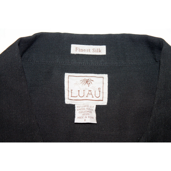 Luau Finest Silk Short Sleeve Button Up Shirt - Picture 6 of 6